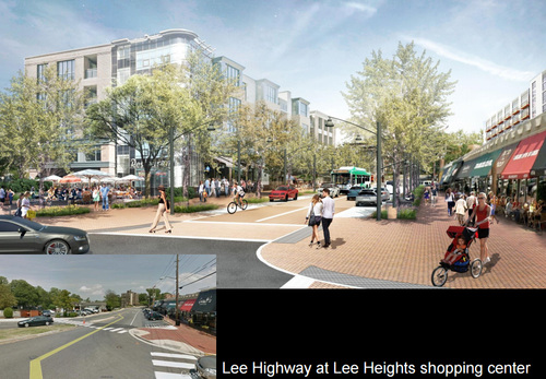 Lee Heights Shopping Center Illustration